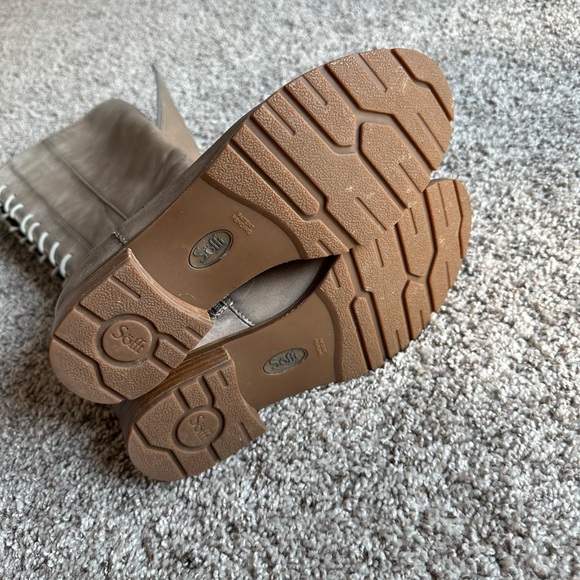 Sofft Sharnell Leather Tall Boots grey size 8 - Picture 13 of 15